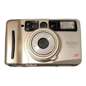 Vivitar 650PZ Data Back AF Point‎ and Shoot 35mm Film Camera Untested